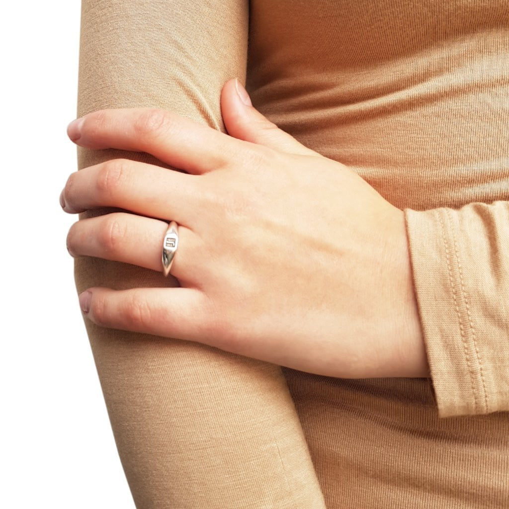 טבעת אות - טבעות בCharlie's Jewellery. [option1] - [variant_title]. תכשיטים יחודיים לנשים בעבודת יד